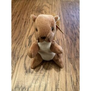 Original Ty Beanie Baby Babies NUTS the Squirrel 4114
